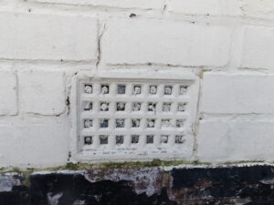 blocked air brick